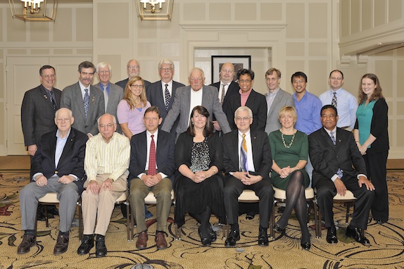 The Public Affairs and Information Committee, under the leadership of Chair Mary Ellen Ternes (front row, center), is working to expand AIChE’s interaction with government, prioritize issues that impact chemical engineers, and develop tools for members conducting outreach at the grassroots level.