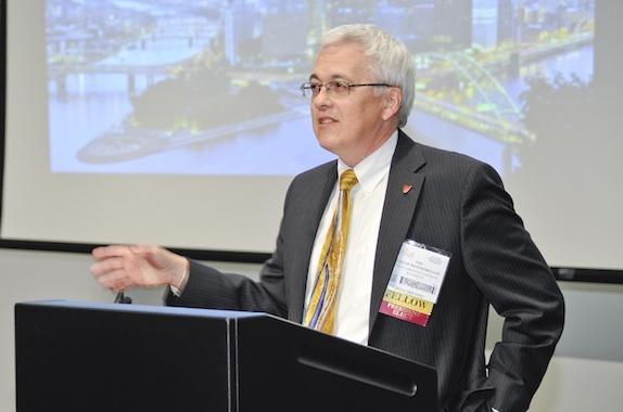 Photo by Alan J. Steiner. Phillip R. Westmoreland speaking at 2012 Student Award Ceremony.