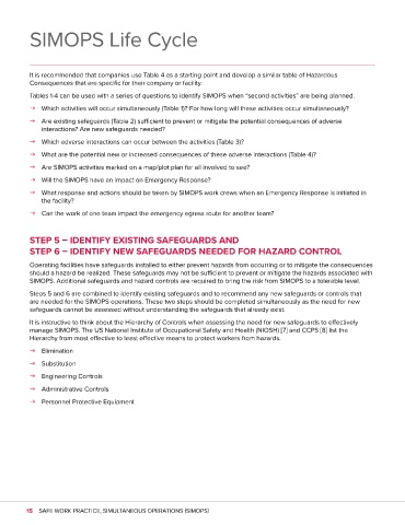 Page 18 - Simultaneous Operations (SIMOPS) - CCPS Safe Work Practice