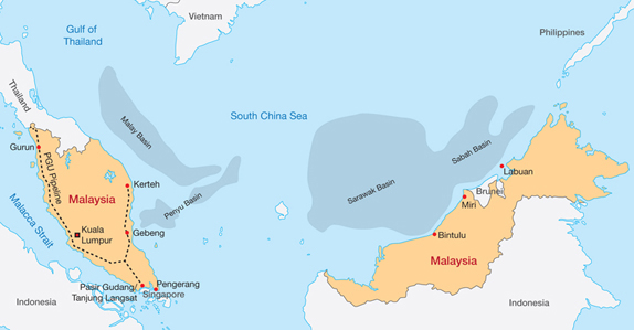 Malaysia Map 