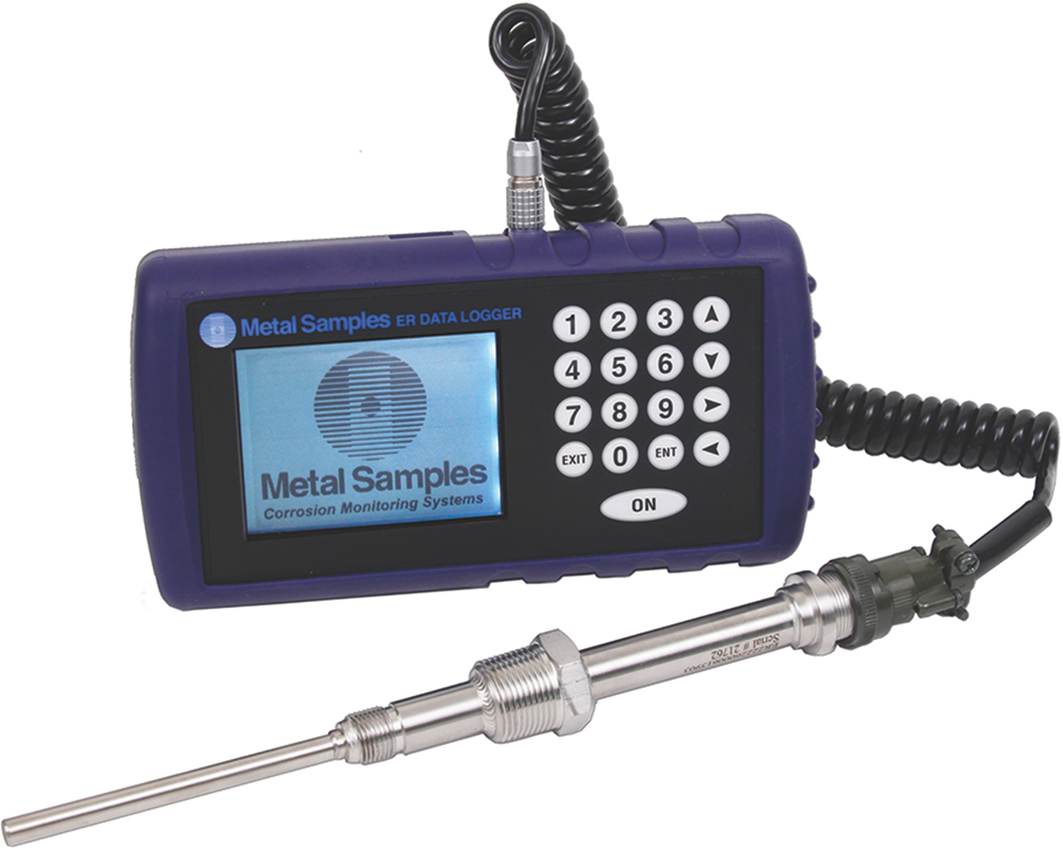 Data Logger Measures Readings from Corrosion Probes