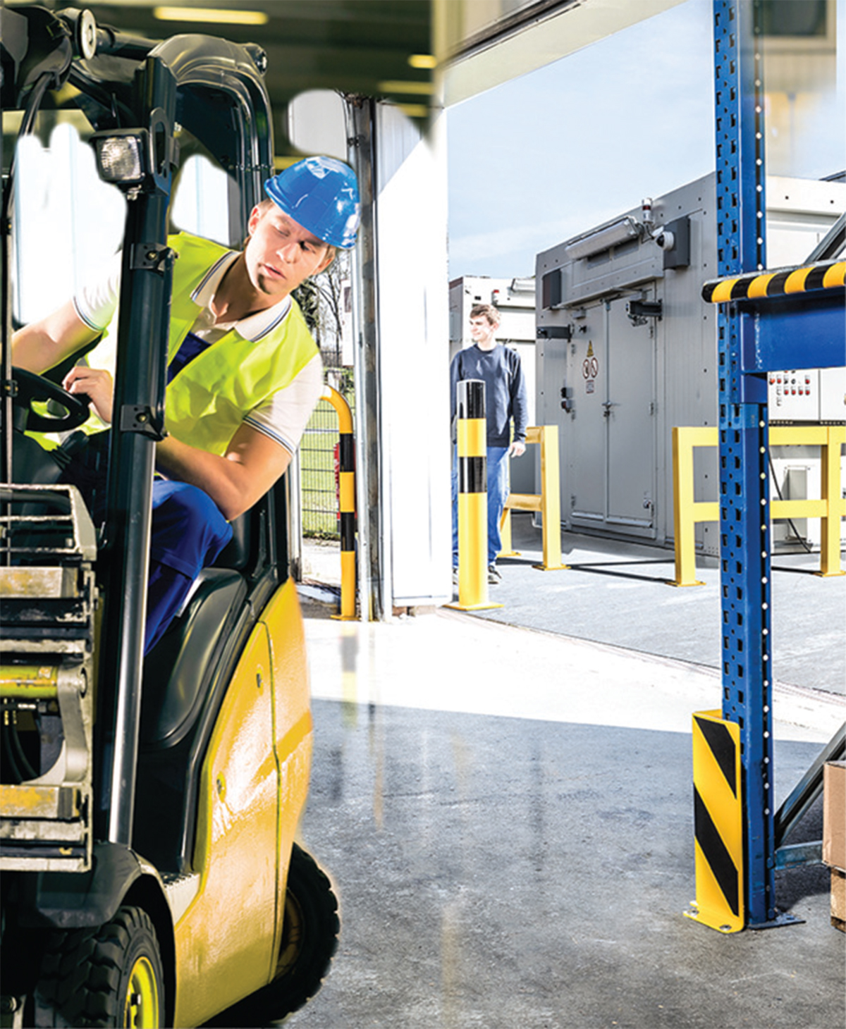  corner/wall protectors, rack/post bollards, bumper guards, retractable barriers, machinery/rack guarding, expanding gates