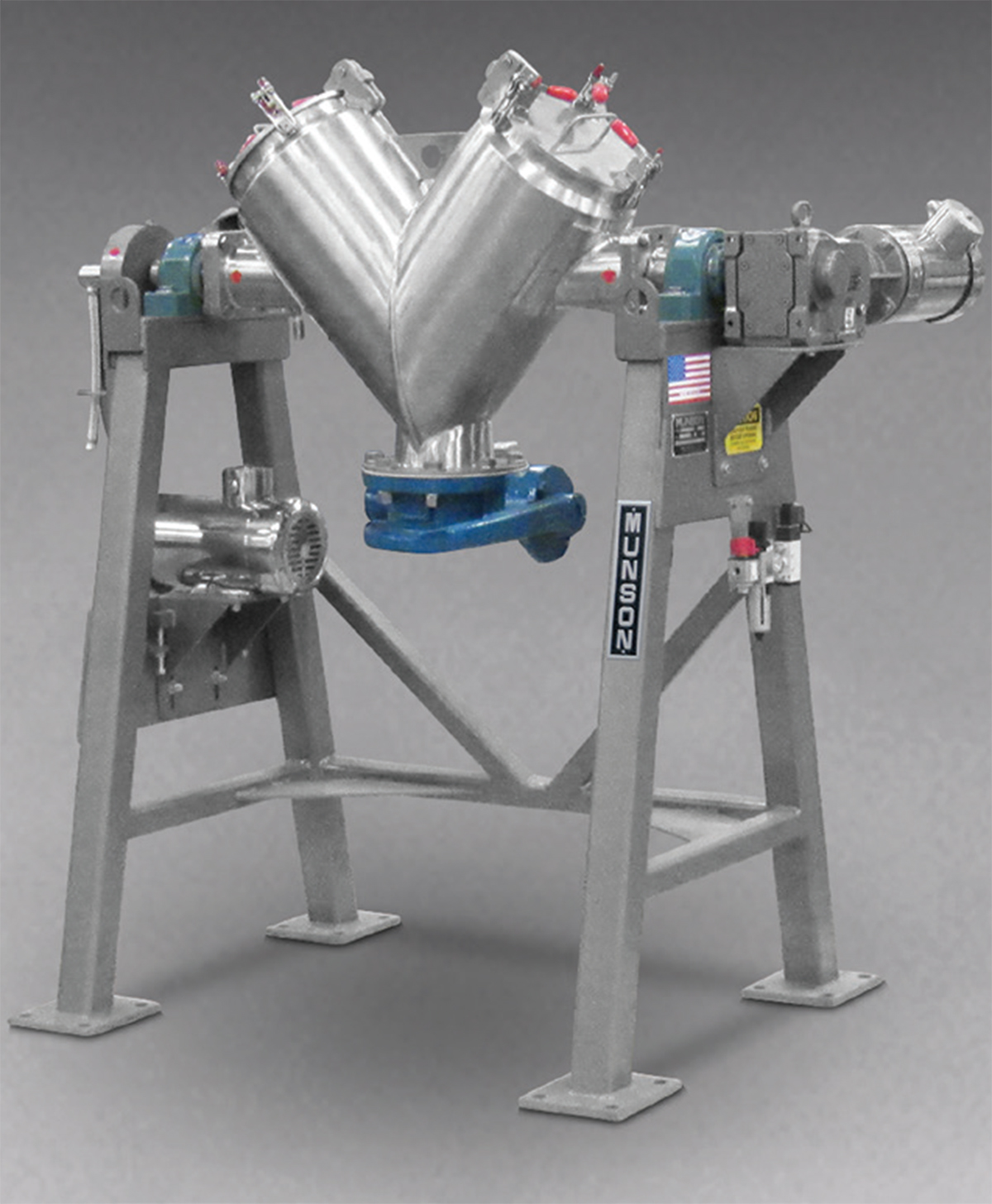 Vee-Cone Blender Sized for Lab-Scale Batches