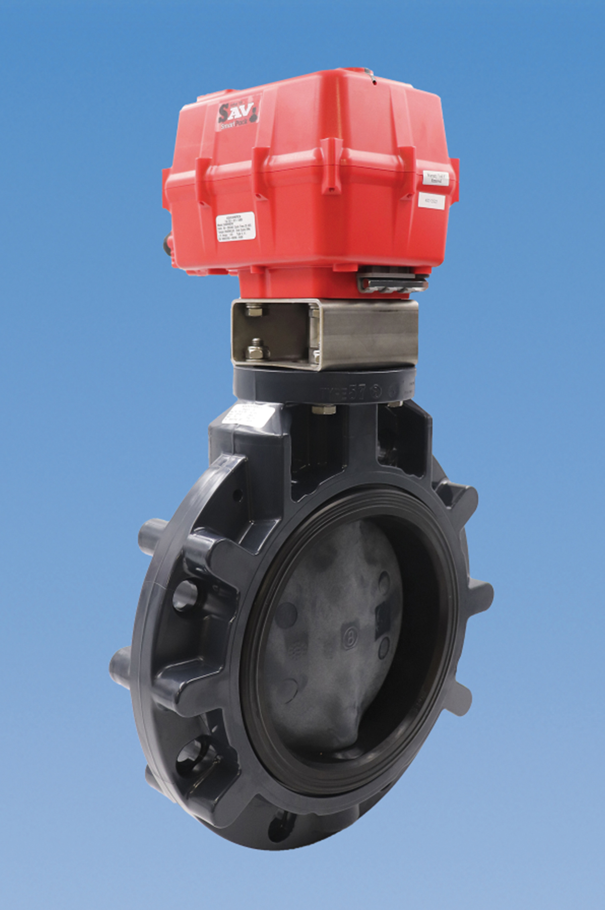 Butterfly Valve Actuator Is Built for Large-Diameter Valves