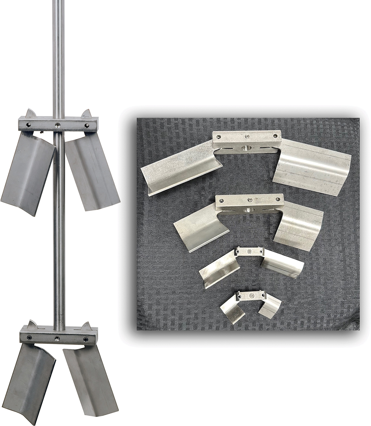 Folding Blades Fit Through Sealed Vessel Top Openings
