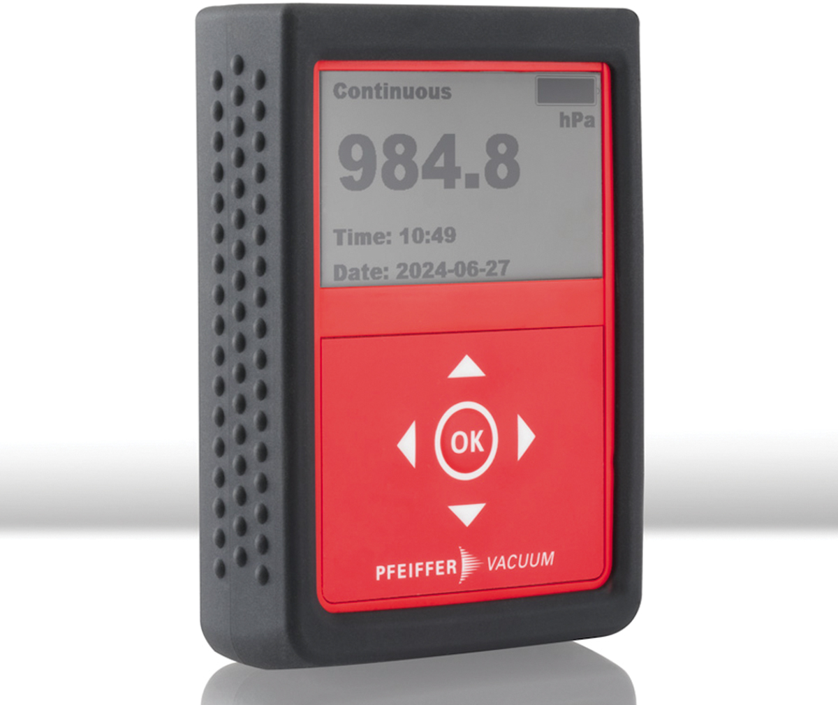 Rugged handheld pressure gauge built for demanding industrial applications.