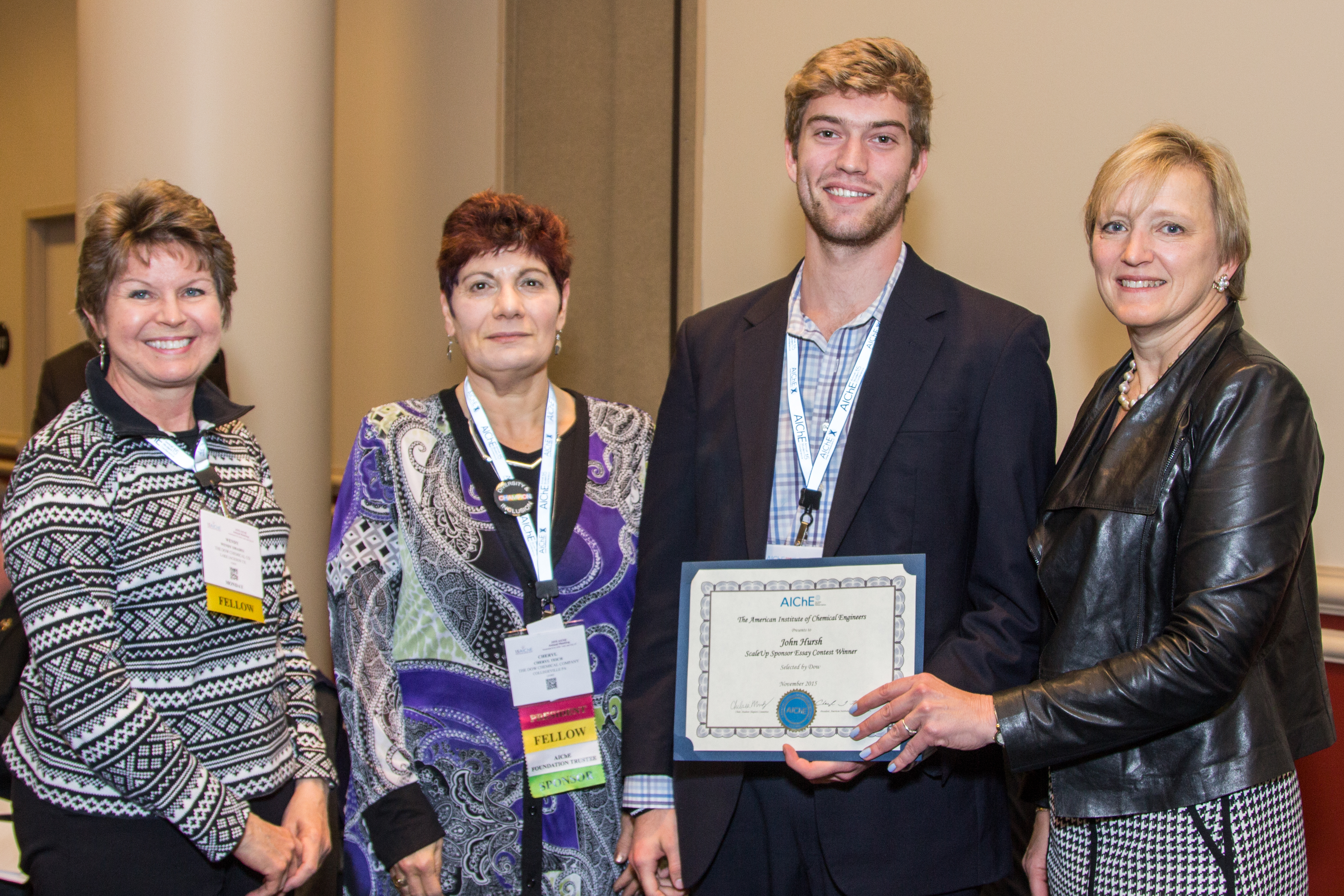 2015 ScaleUp Sponors Essay Winner (DOW) John Hursh, University of Florida