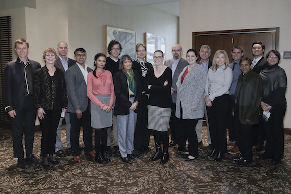 From left to right: Marc-Olivier Coppens, Laura Dietsche, J. Zach Hilt, Ravindra Aglave, Anju Gupta, Jonathan Haughton, Jean Tom, Wendy Young, Jessica Winter, David Silverstein, Kate Gawel, Vince Grassi, Ana Davis, Colin Young, Ranil Wickramasinghe, Cody Hirashima, and JoAnn Lighty