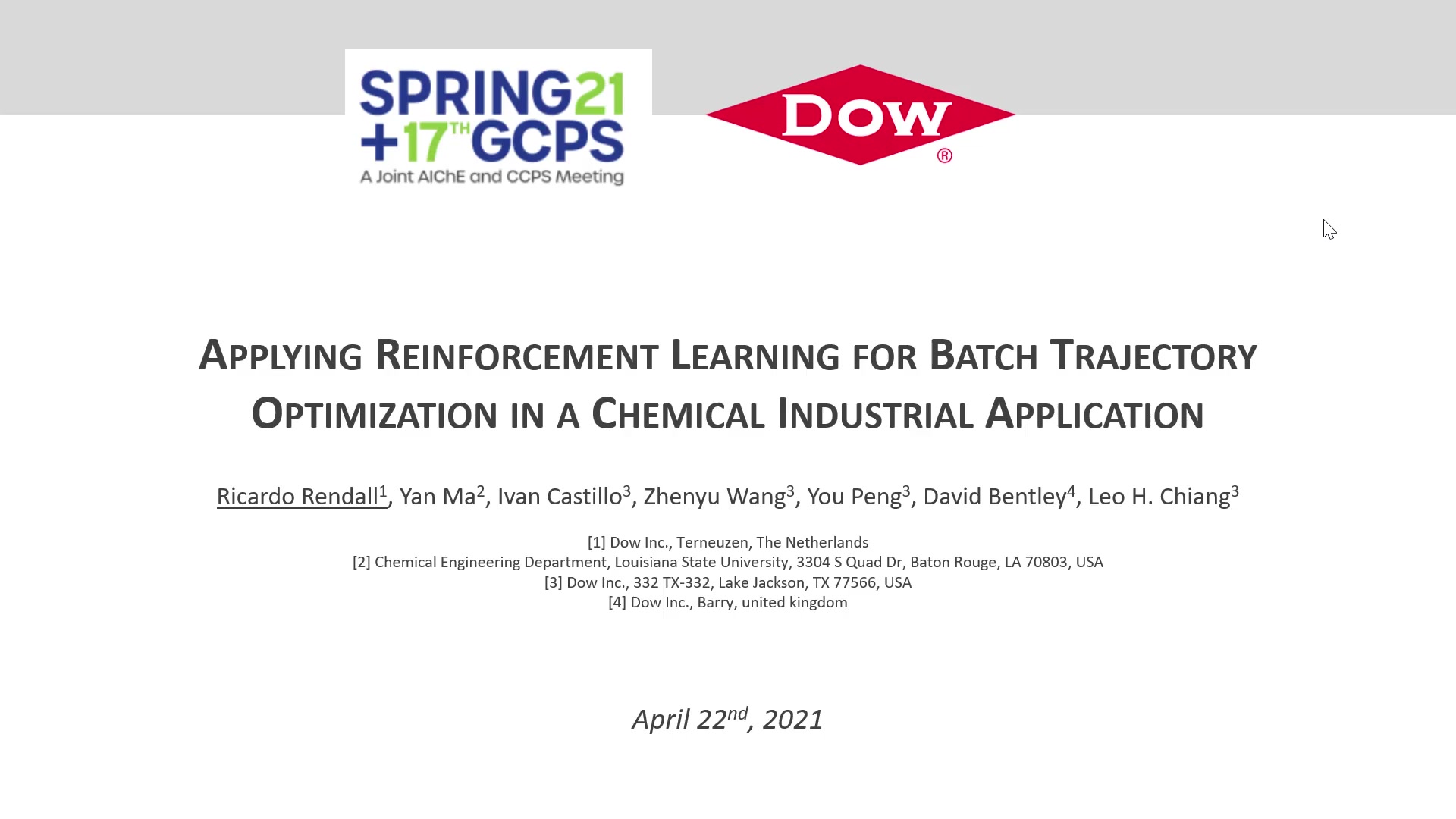 Applying Reinforcement Learning for Batch Trajectory Optimization in an ...