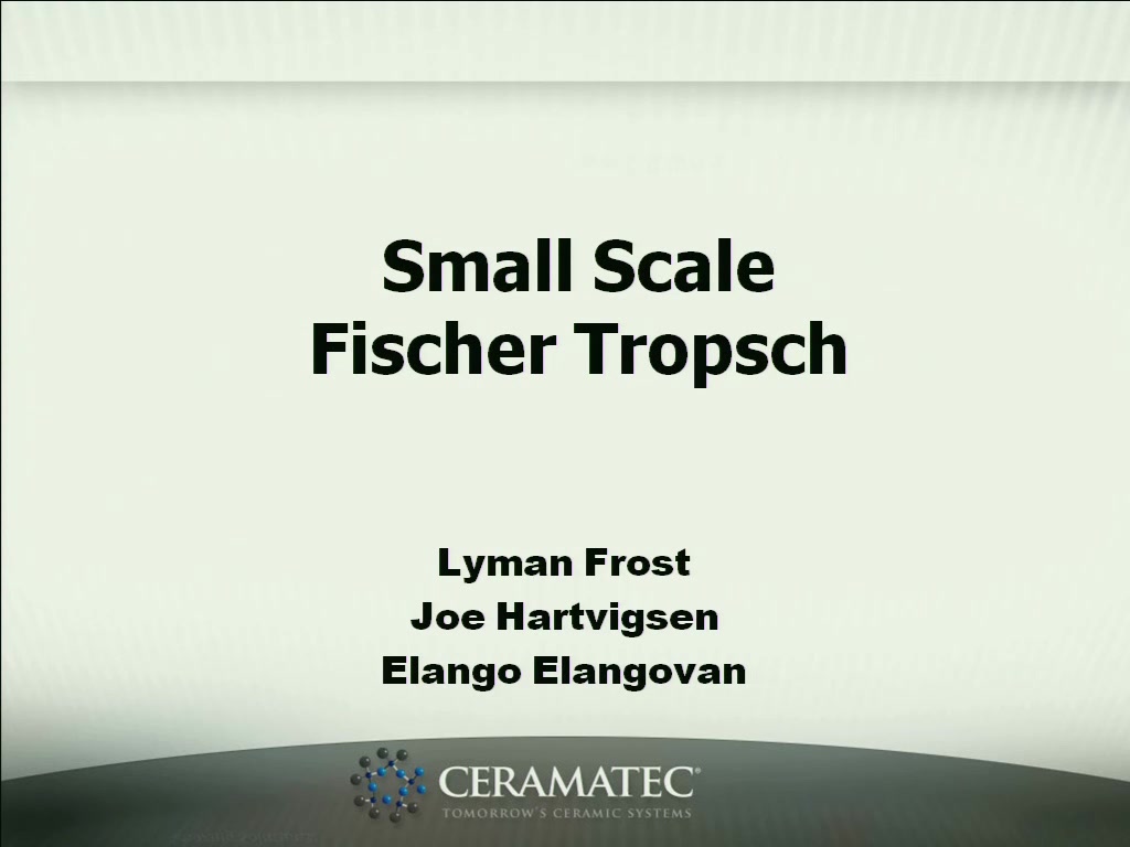fischer tropsch process