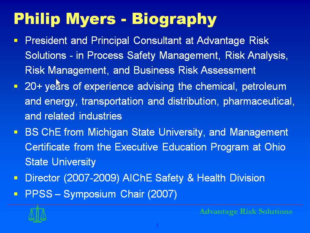 Process Safety - From the Top-Down Bottom-up | AIChE