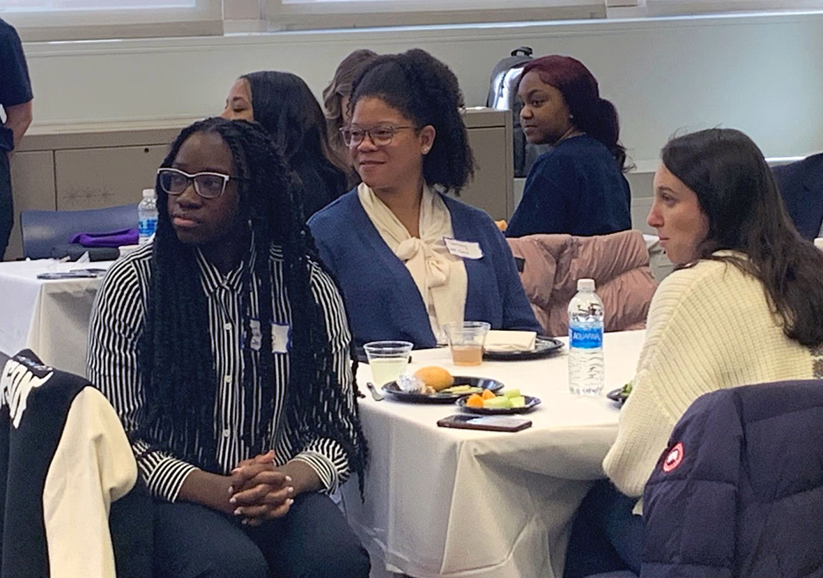 FOSSI scholars and corporate sponsors at the luncheon