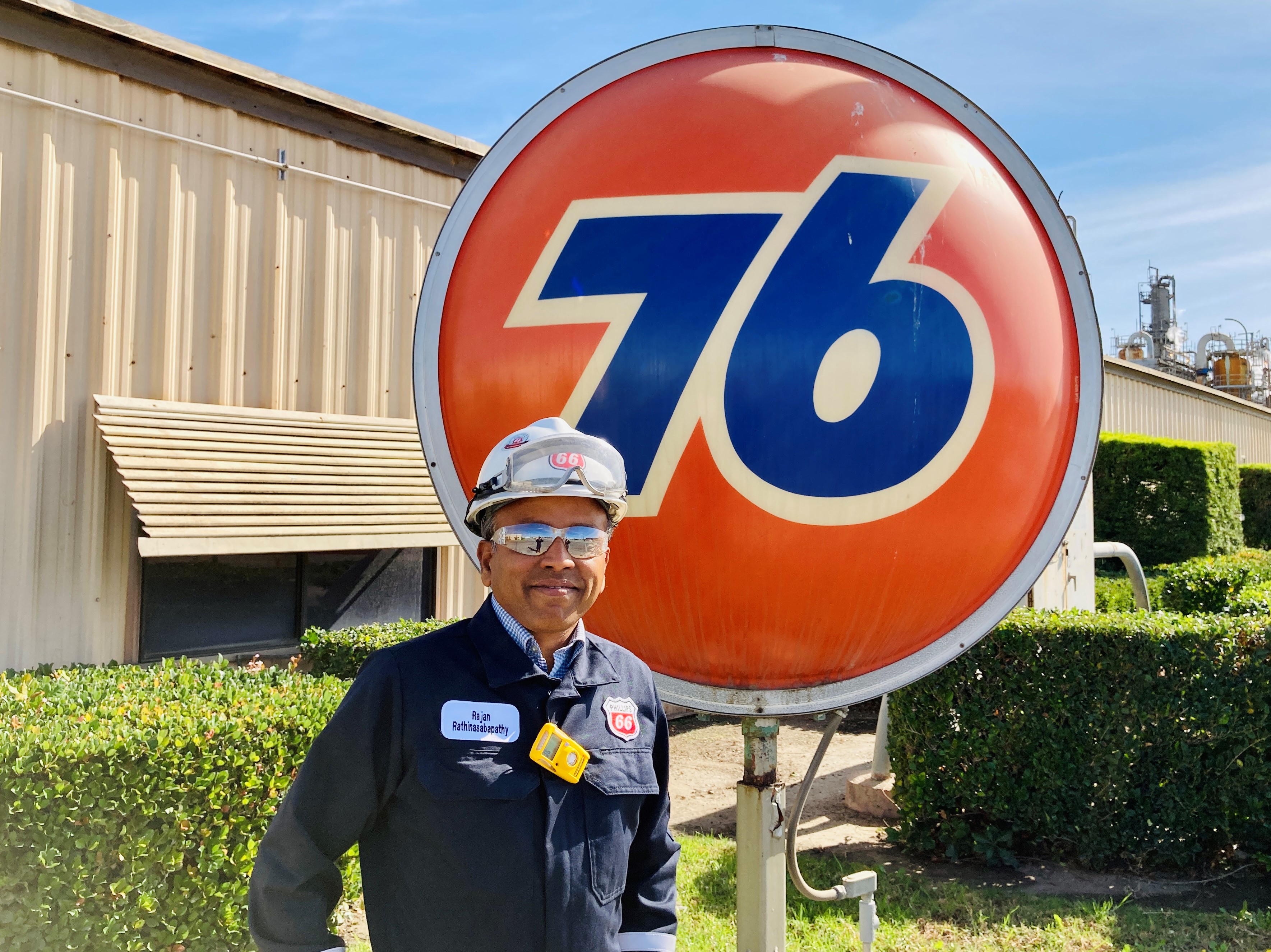 Rajan at the Phillips 66 Los Angeles Refinery (Carson, CA)