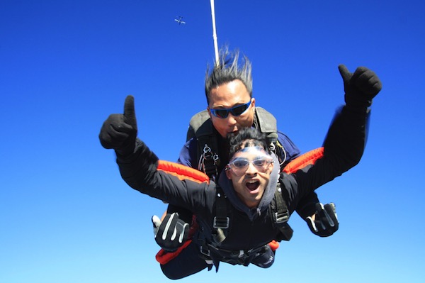 Nemoy skydiving!