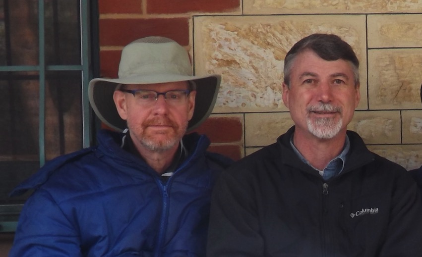 Alon McCormick with his partner Stephen in Australia