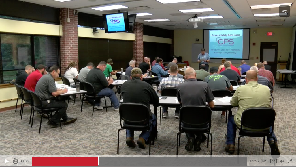 Ethanol plant employees taking Process Safety Bootcamp Course