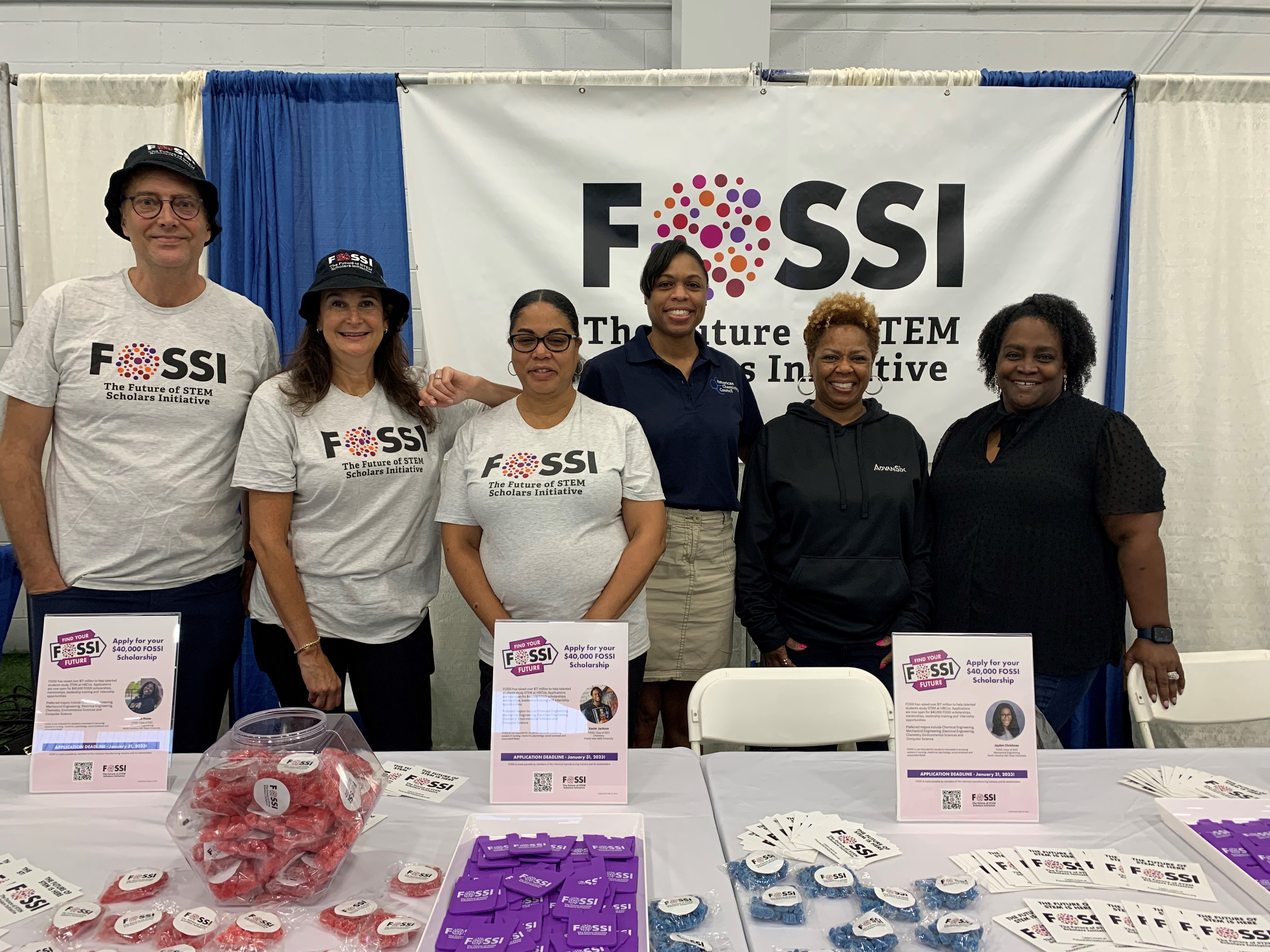 The FOSSI booth at HBCU Week