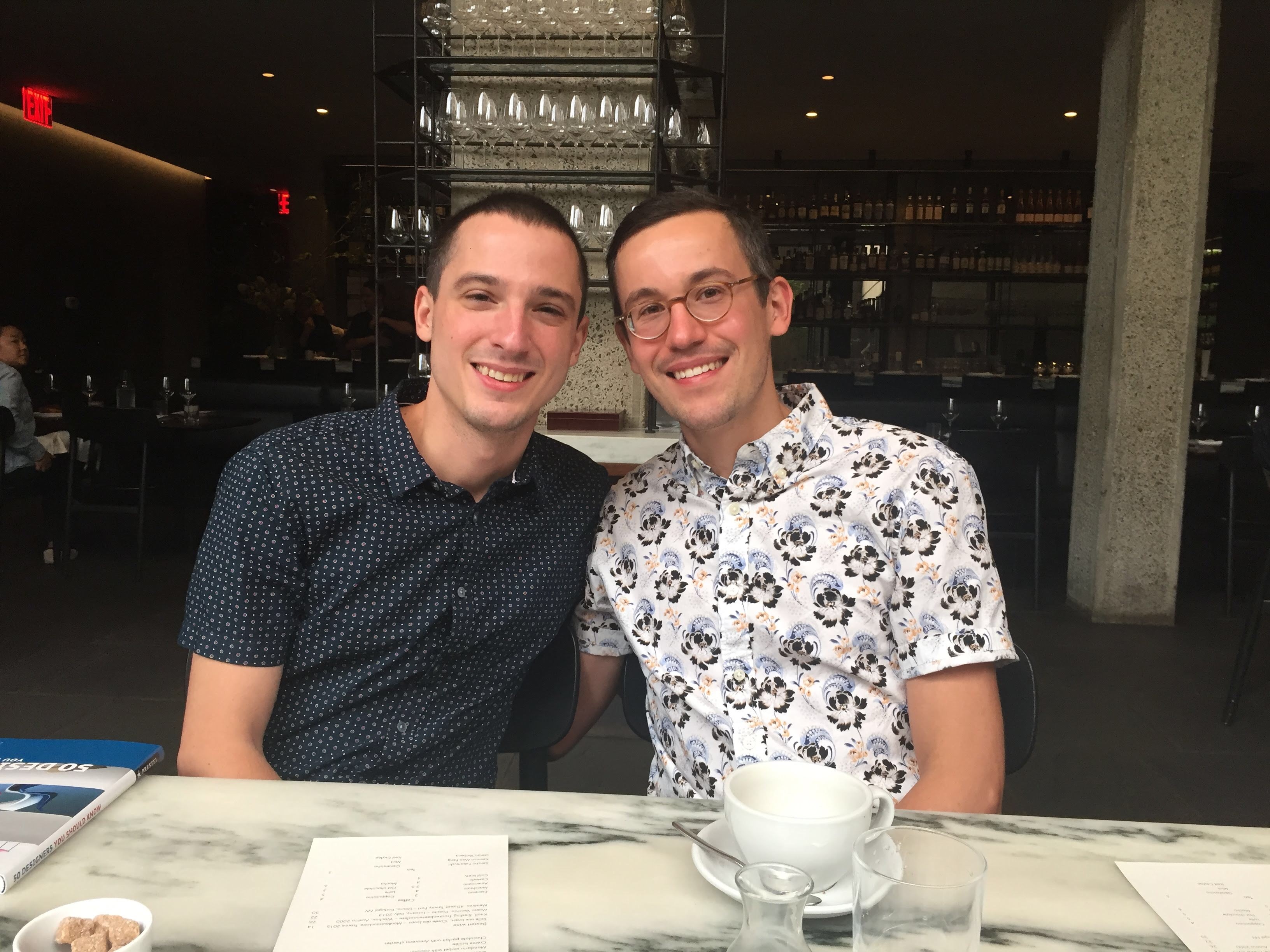Nick with his husband, Robby