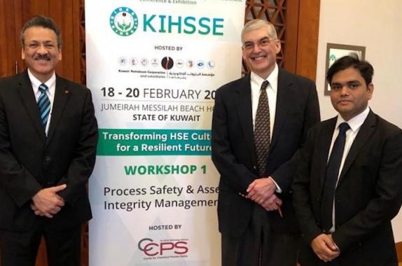 Left to right: Shakeel Kadri, Bruce Vaughen and Umesh Dhake at the KIHSSE Conference where Bruce and Umesh presented on RAST