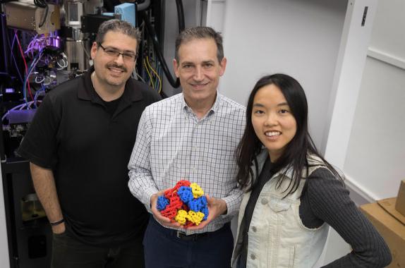 UCLA researchers Tamir Gonen, Todd Yeates, Yuxi Liu