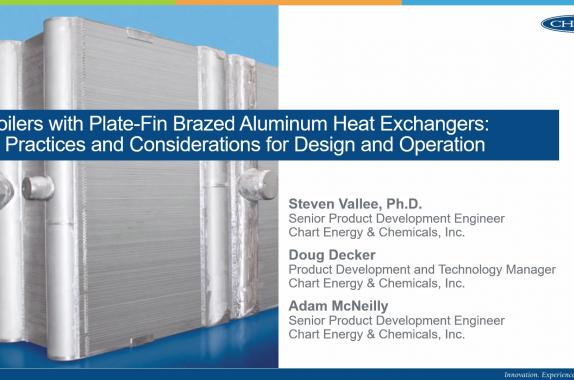 Chart Brazed Aluminum Heat Exchangers