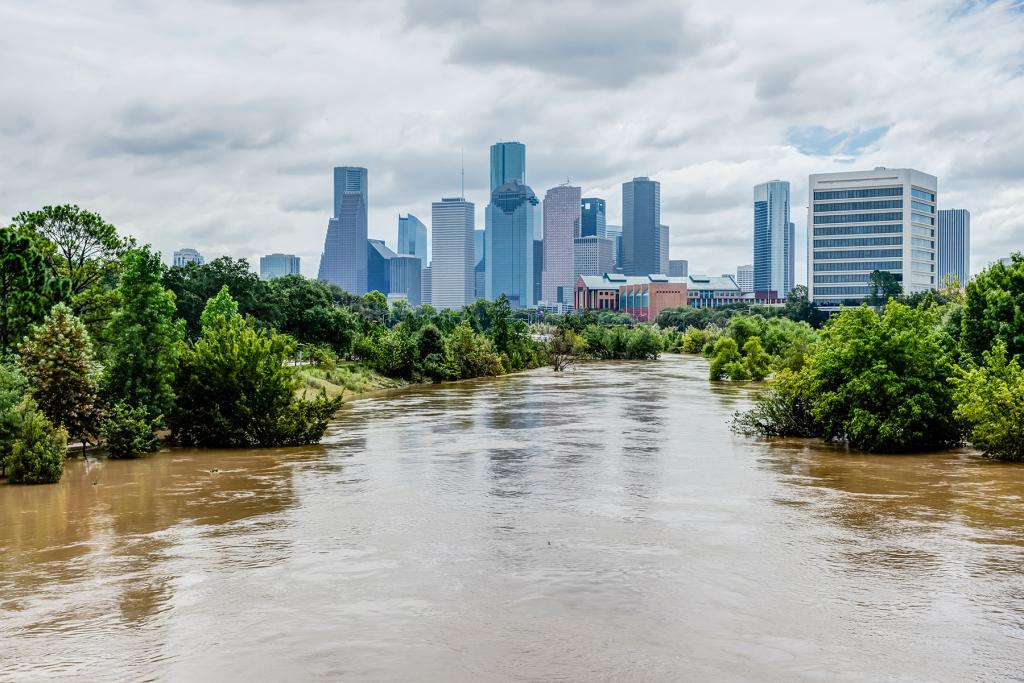 Hurricane Harvey caused extreme flooding in parts of Houston, TX.