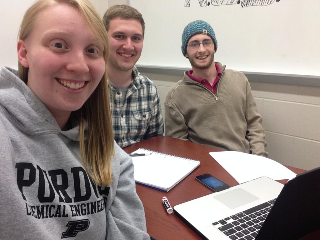 Purdue University Students during their December Sister Chapter Meeting