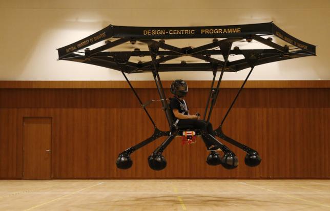 National University of Singapore's first personal flying machine, Snowstorm