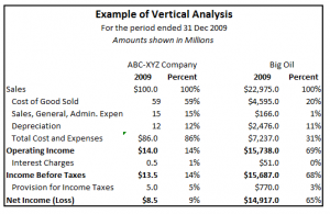 What is an example of a financial statement?