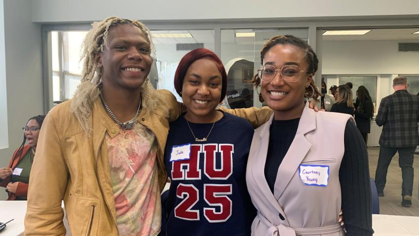 FOSSI scholars Jaden, Jala, and Courtney